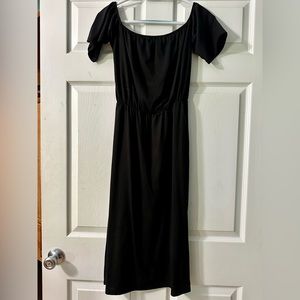 I am selling my off shoulder, black dress, worn once outgrew